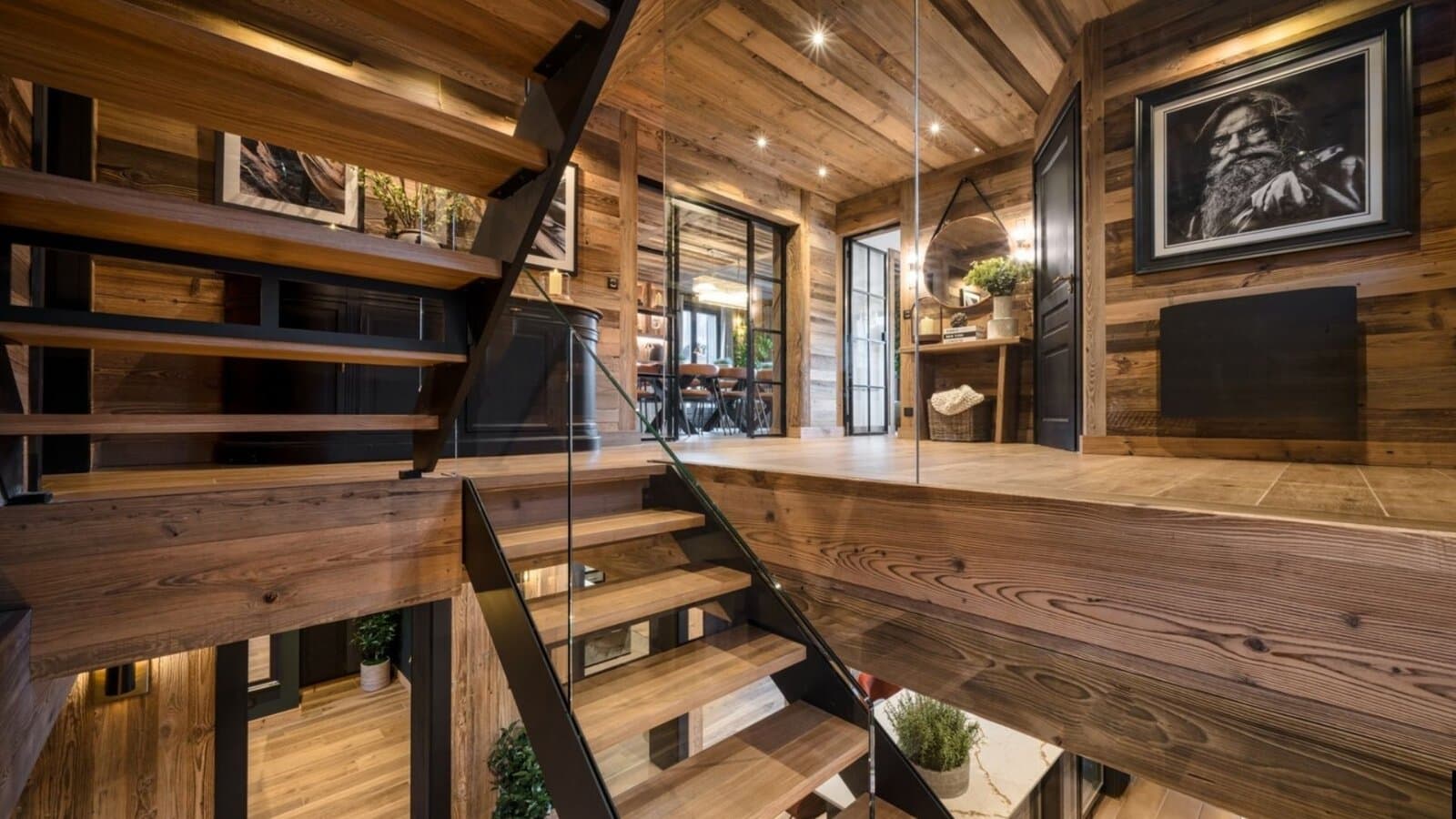 Luxury Alpine chalet interior
