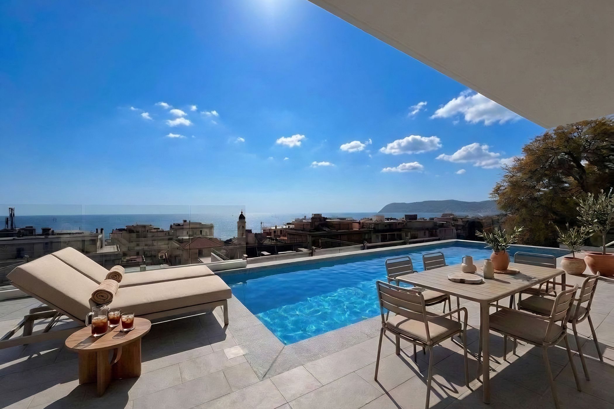 Alassio, Liguria, Italy — 2-Bed Terrace Apartment With Sea View & Pool