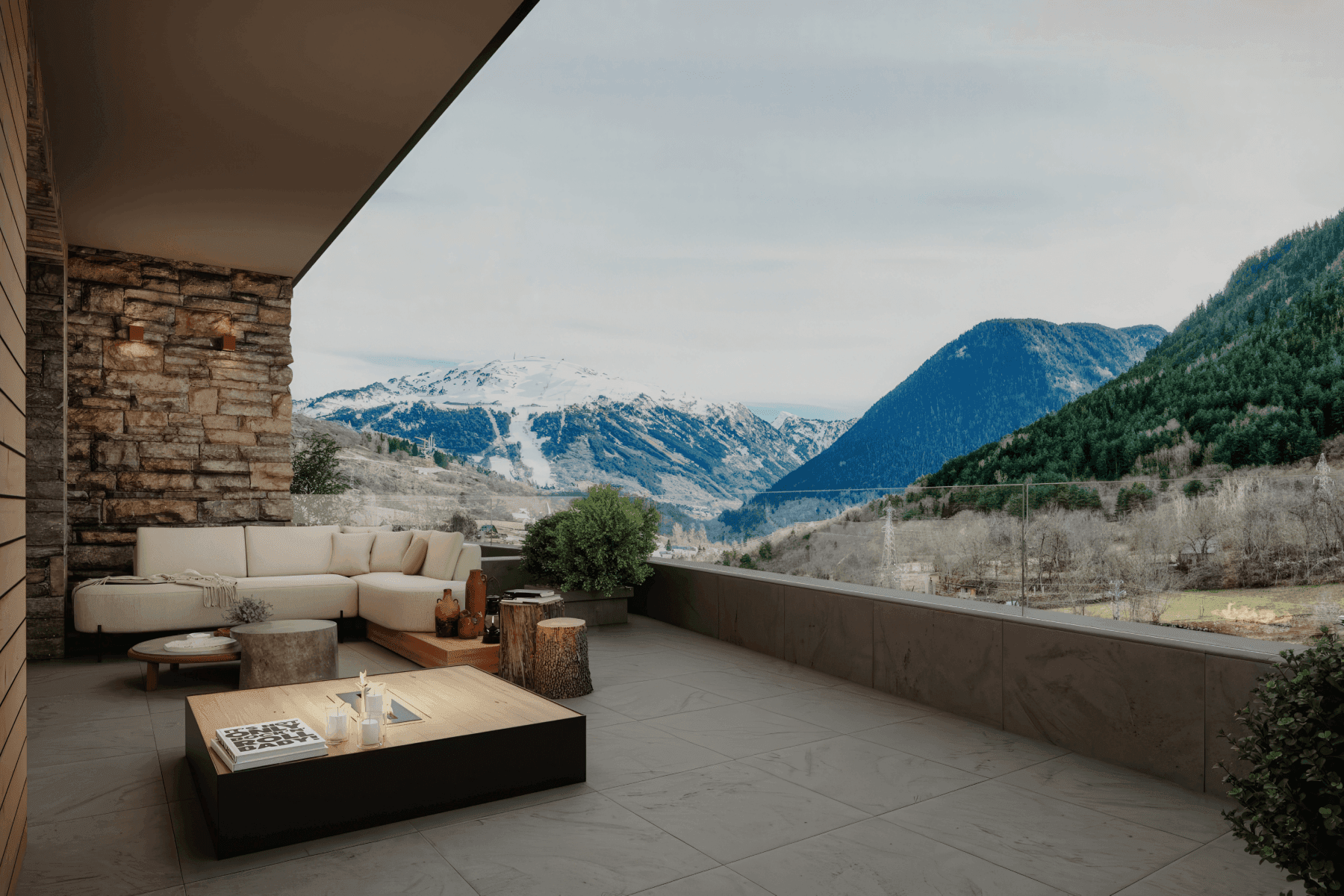 Baqueira, Spanien — Chalet Mit 3 Schlafzimmern Und Kamin 1