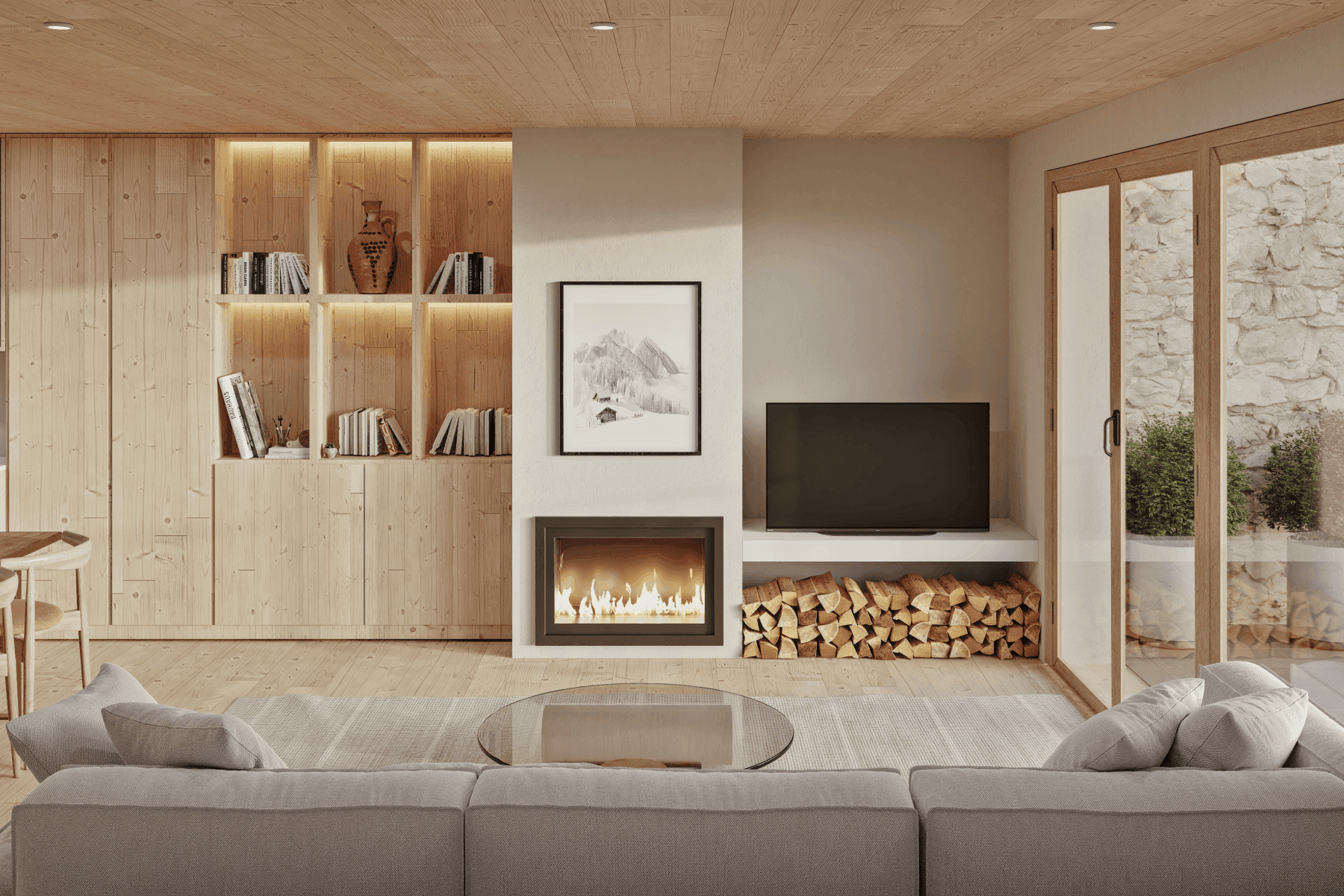 Baqueira, Spanien — Chalet Mit 3 Schlafzimmern Und Kamin 2