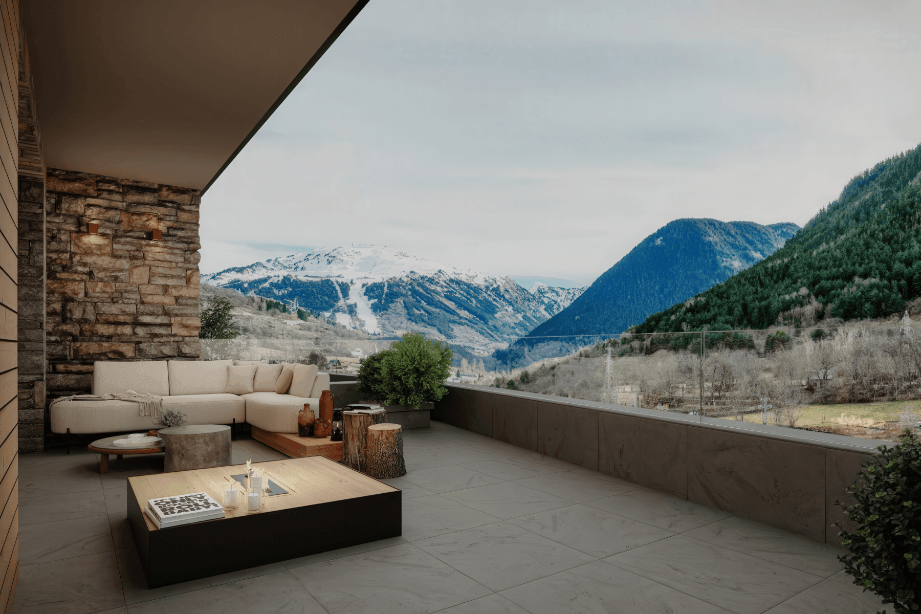 Baqueira, Espagne — Chalet avec 3 chambres et cheminée — photo 1
