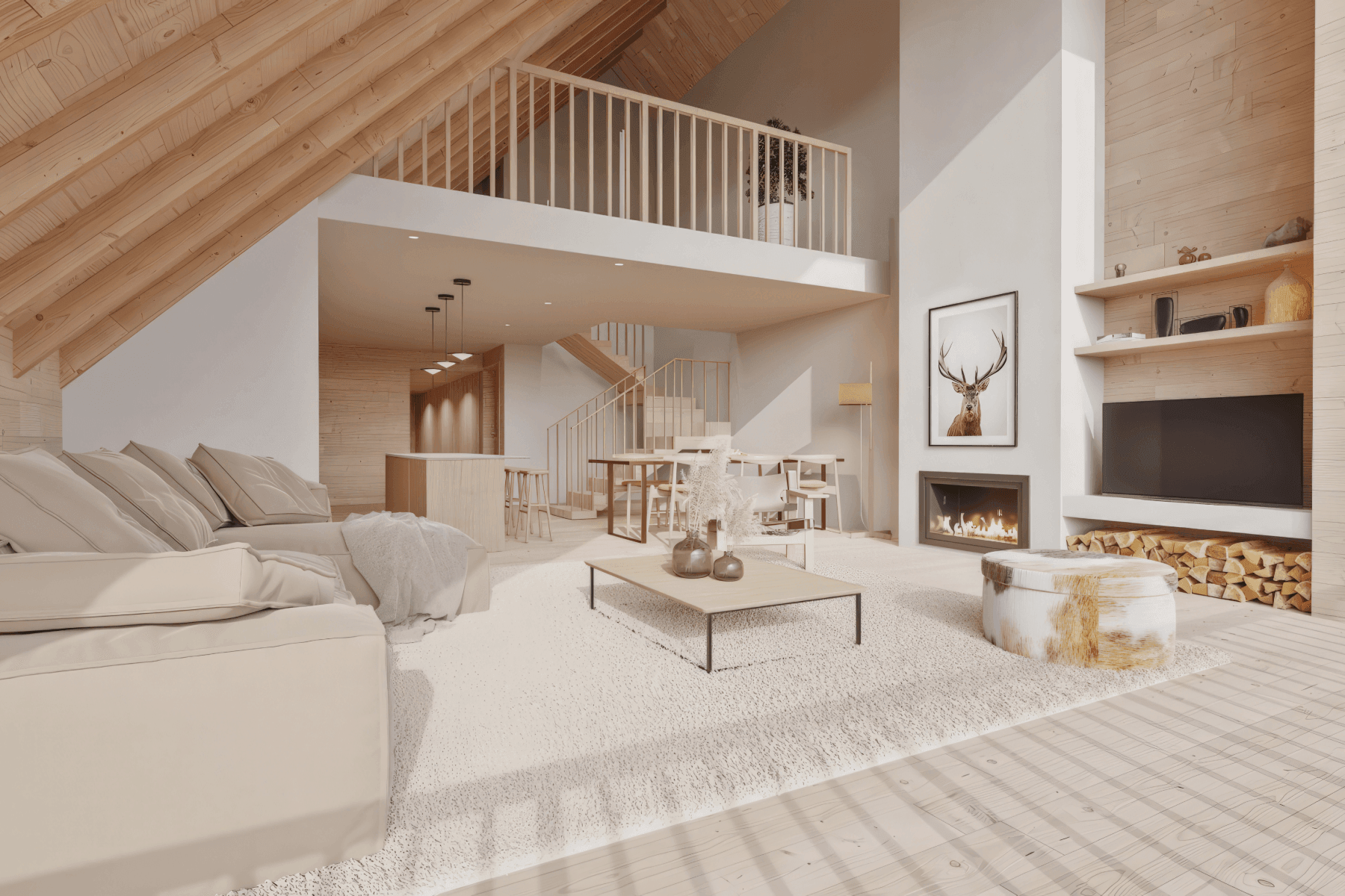 Baqueira, Espagne — Penthouse avec 3 chambres et cheminée — photo 2