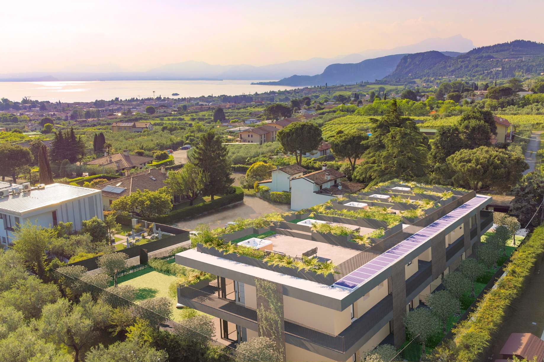 Bardolino, Lake Garda, Italy — 1-Bed Penthouse With Panoramic Lake View & Roof Terrace — photo 1