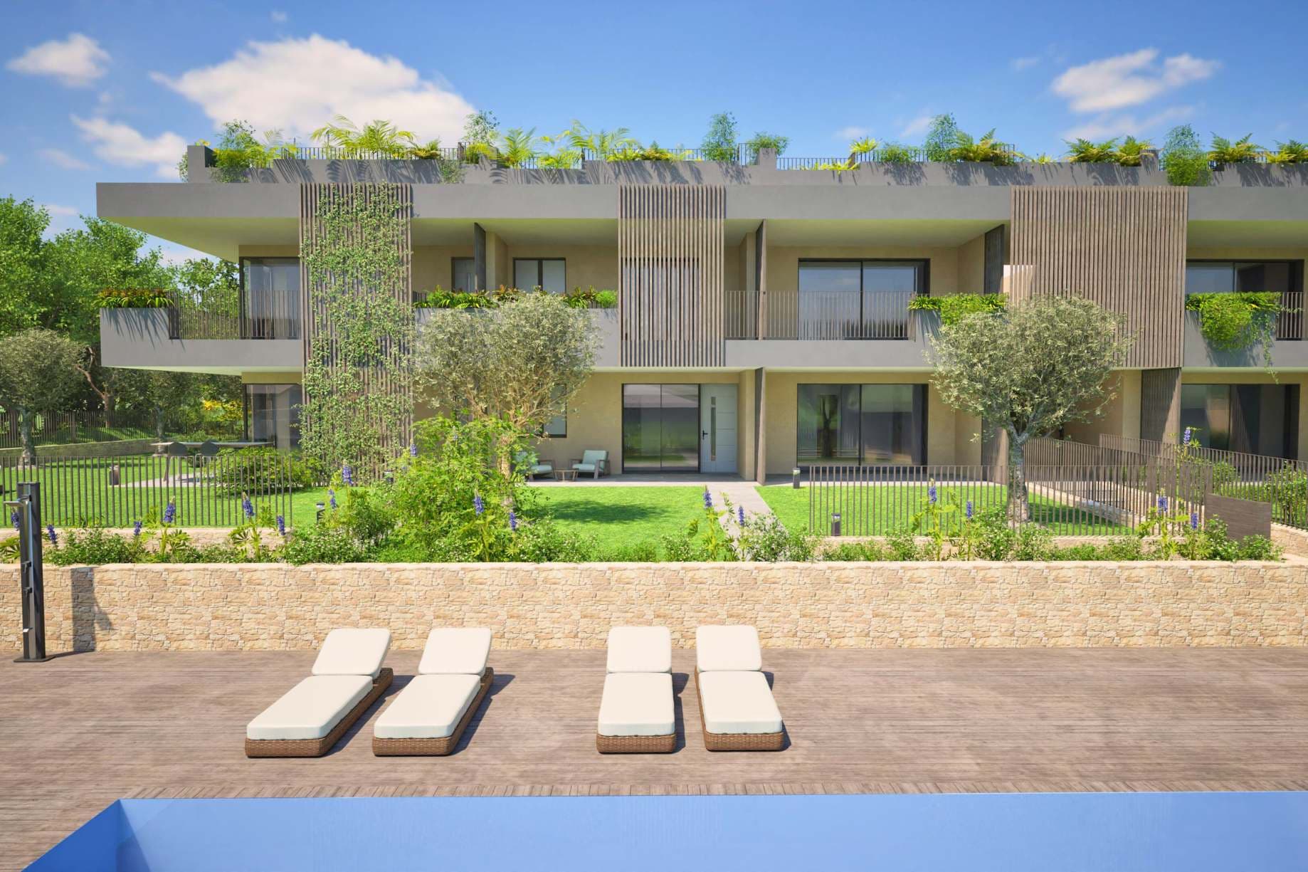 Bardolino, Lac de Garde, Italie — Penthouse 1 chambre avec vue panoramique sur le lac et toit-terrasse 3