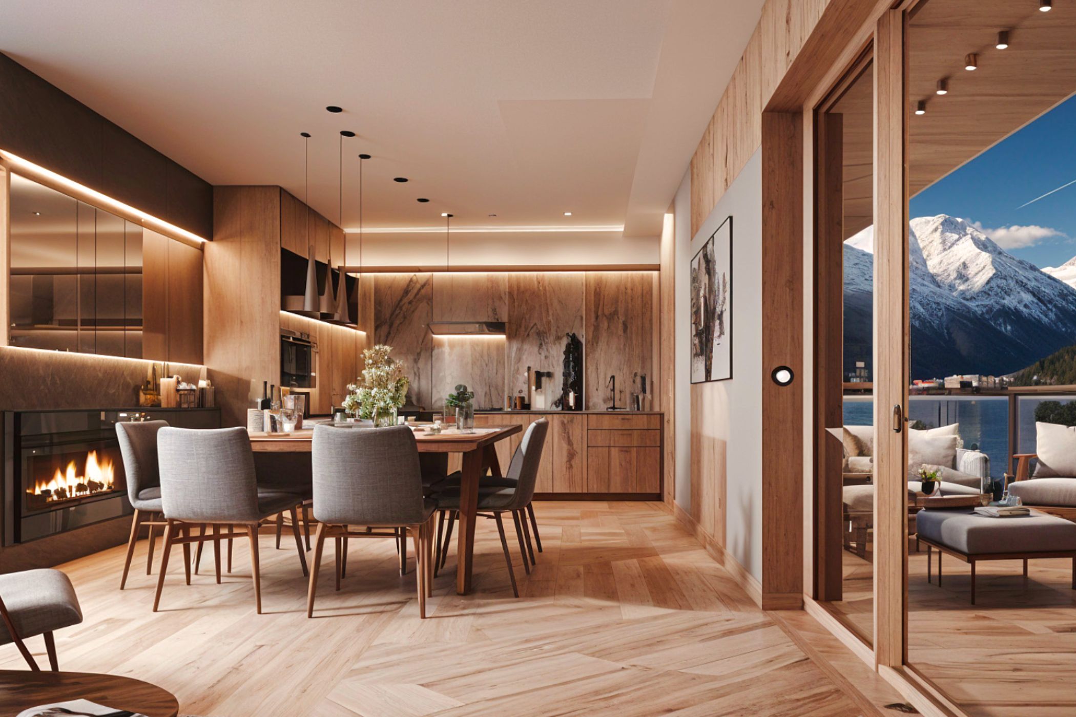 Bürserberg, Vorarlberg, Autriche — Appartement avec 2 chambres et vue sur la montagne — photo 1