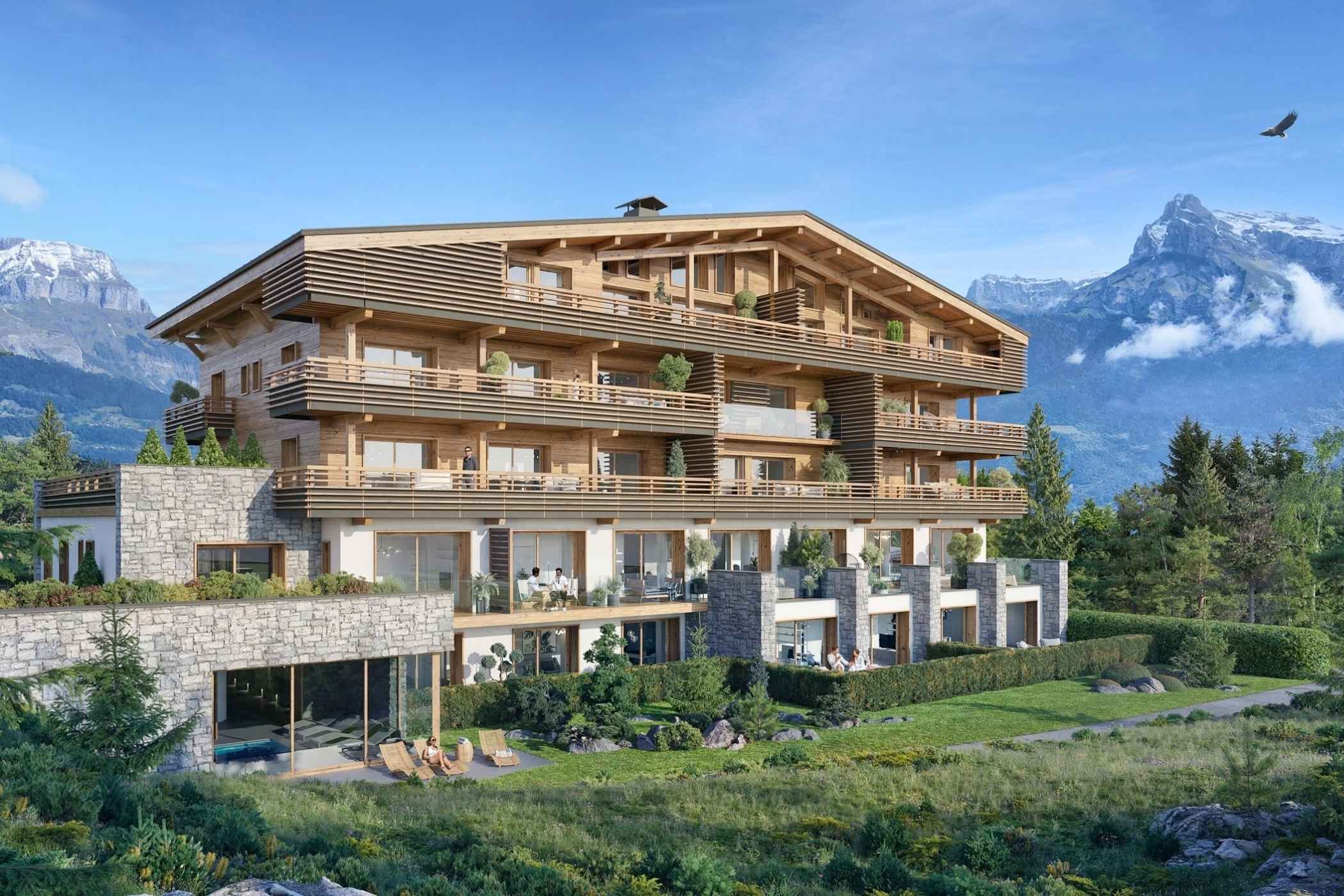 Combloux, Mont Blanc, France — 2-Bed Garden Apartment With Mountain Views & Heated Indoor Pool