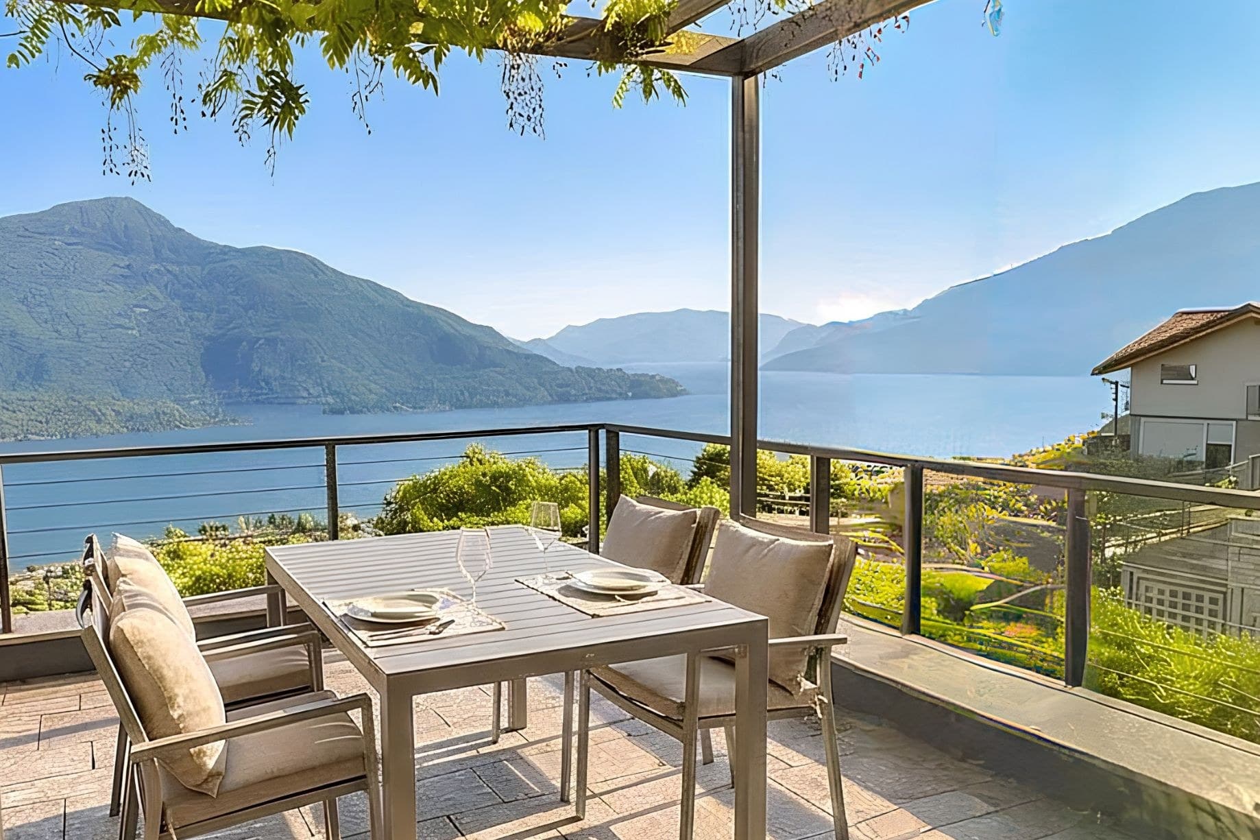 Domaso, Lake Como, Italy — 2-Bed Terrace Apartment With Panoramic Lake Views & Pool — photo 2