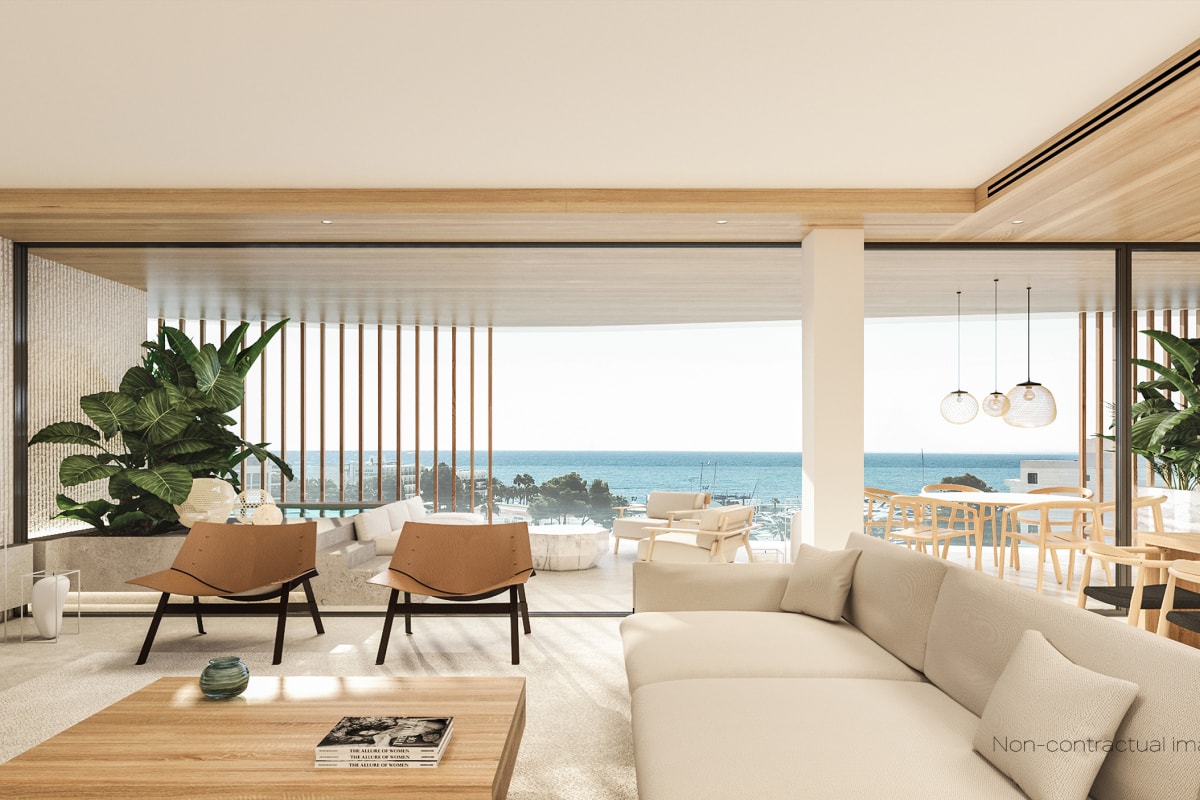 Ibiza, Espagne — Maison avec 3 chambres et vue sur la mer — photo 2