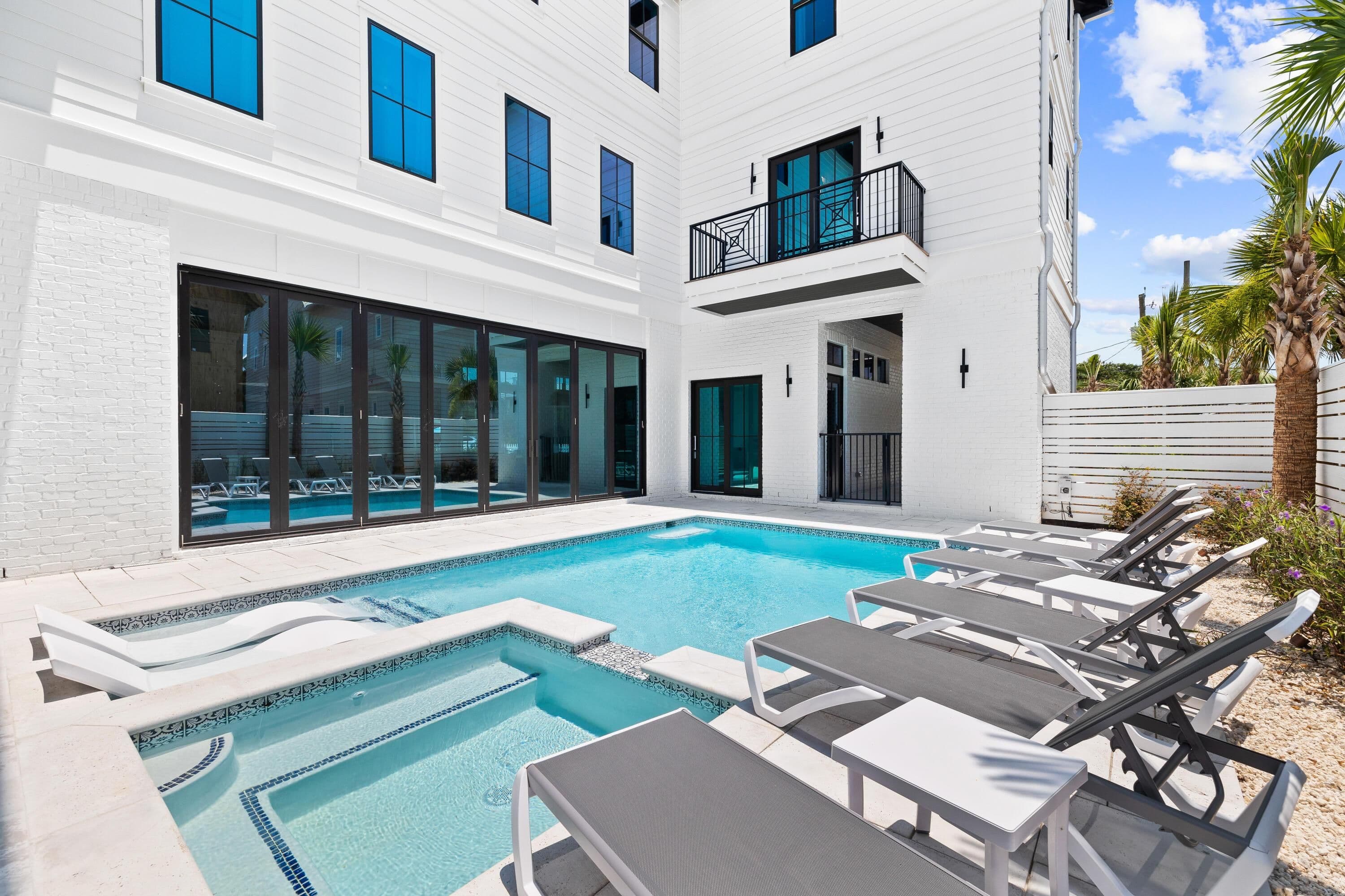 Inlet Beach, Floride, États-Unis — Maison de Plage de 6 Chambres Avec Piscine et Vue sur le Golfe — photo 3