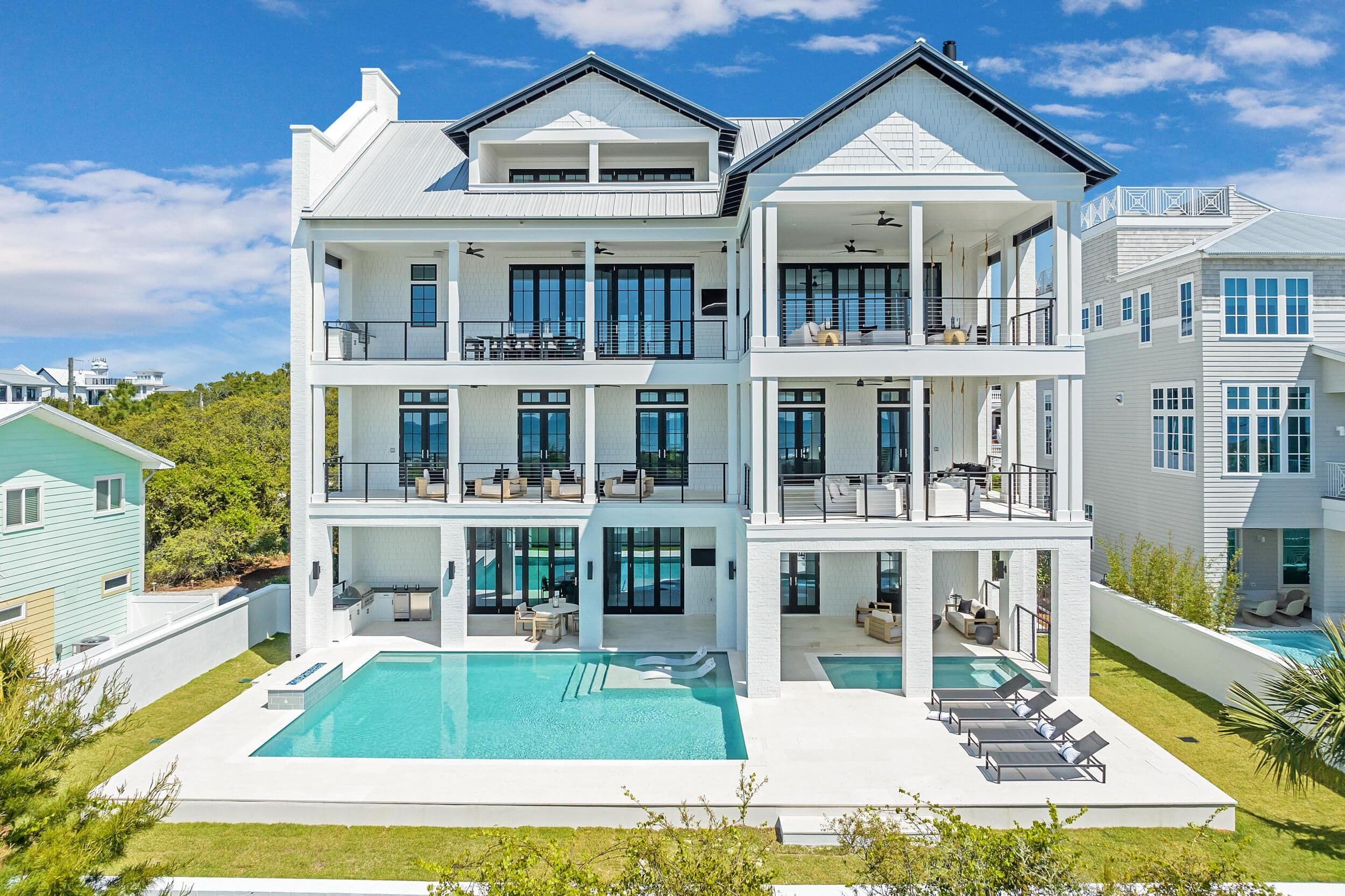 Inlet Beach, Floride, États-Unis — Maison de plage de 8 chambres avec vue sur le Golfe et piscine 2