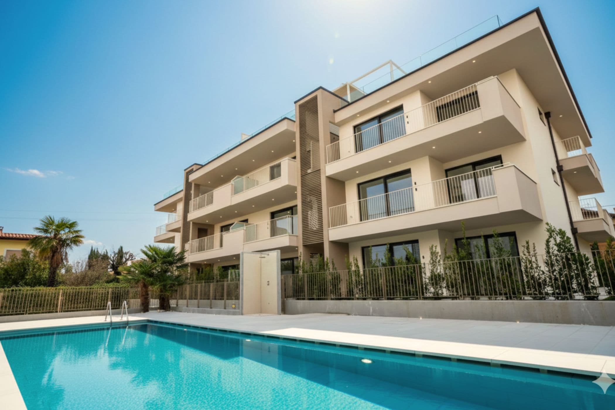 Lazise, Lac de Garde, Italie — Penthouse De 1 Chambre Avec Piscine — photo 2