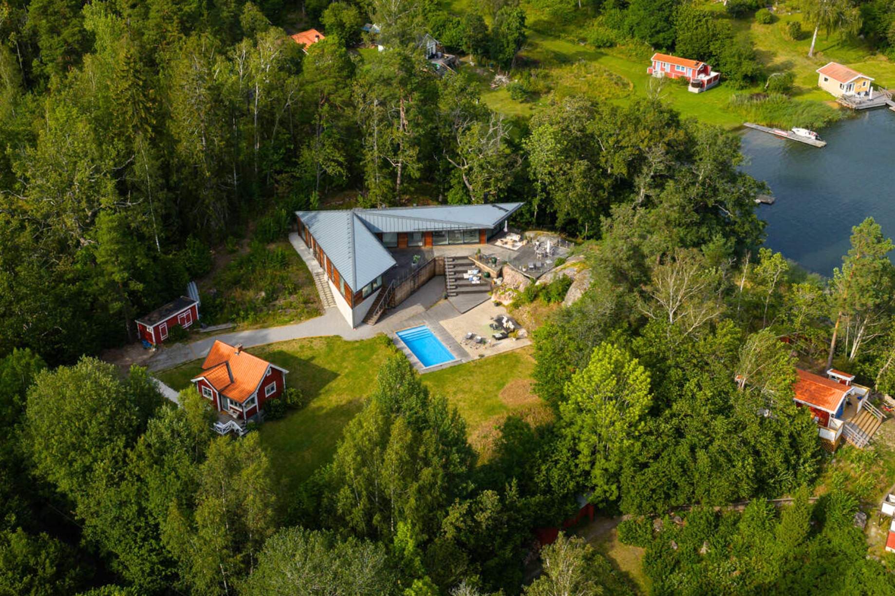 Ljusterö, Stockholm Archipelago, Suède — Villa De 4 Chambres Avec Piscine 2
