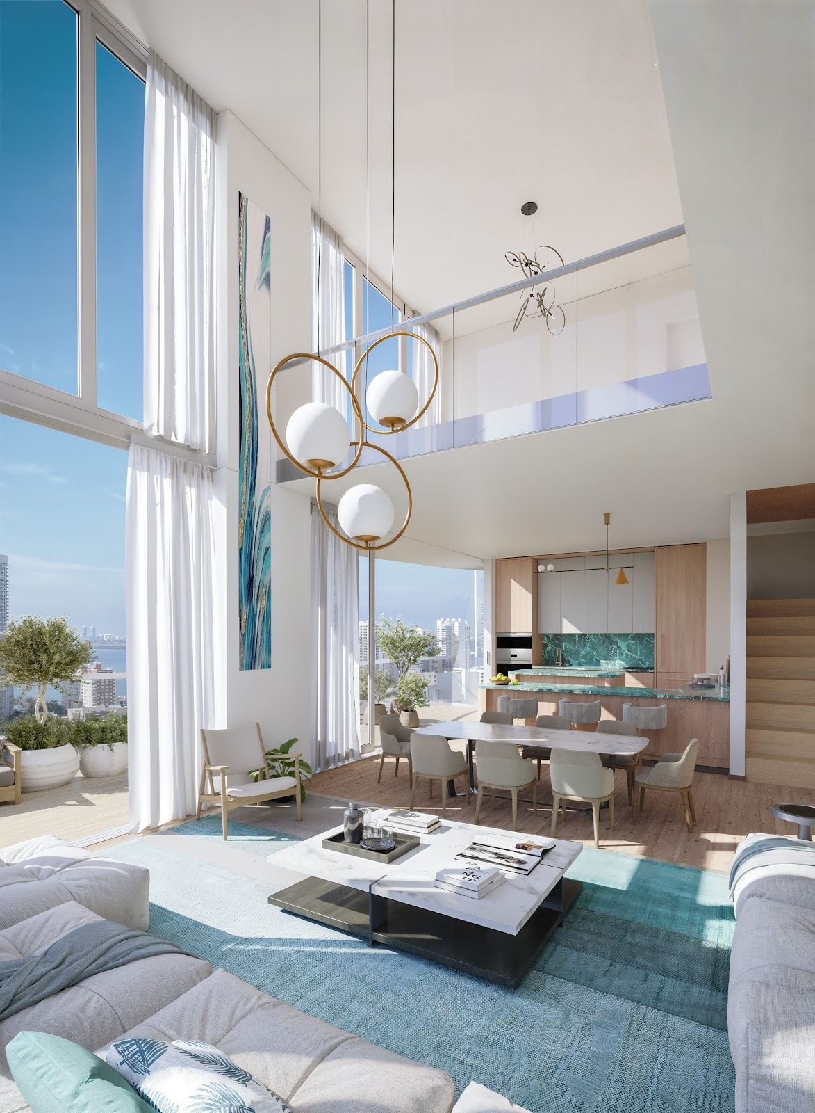 Miami, Floride, États-Unis — Penthouse avec 3 chambres — photo 3