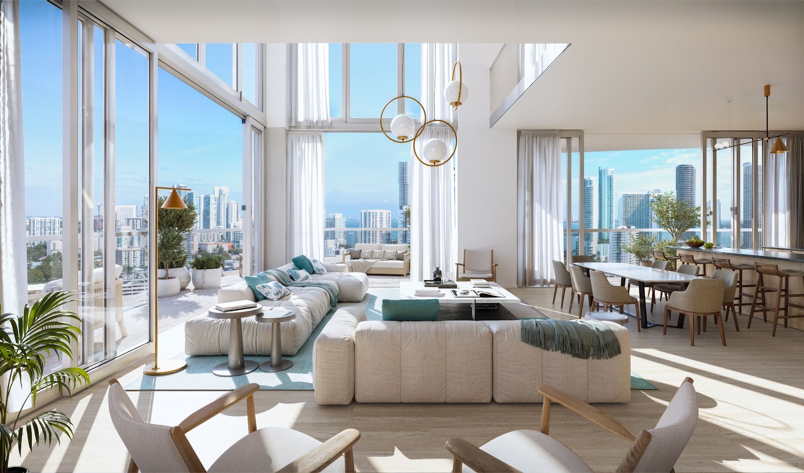 Miami, Floride, États-Unis — Penthouse avec 3 chambres — photo 1