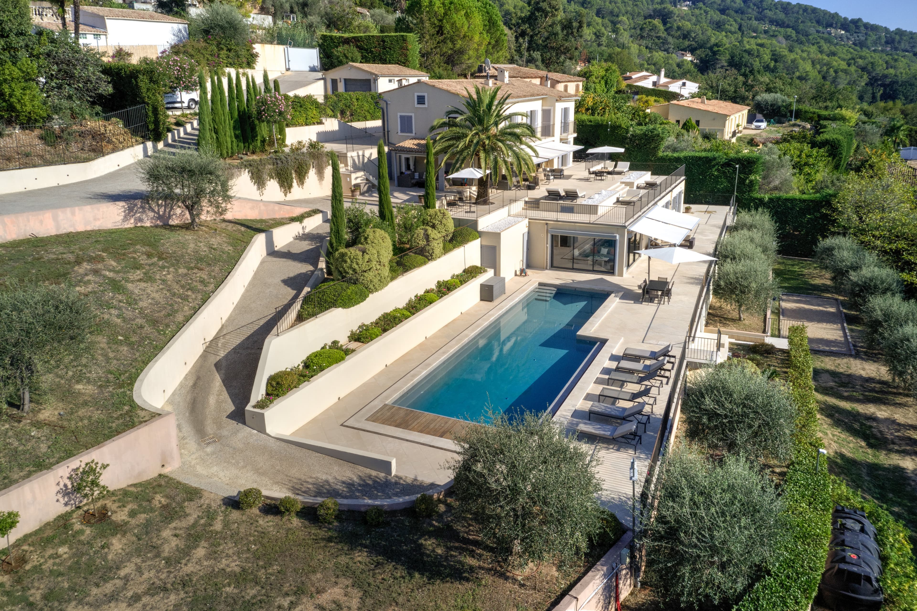 Mouans-Sartoux, Côte d'Azur, France — 7-Bed Villa With Sea Views