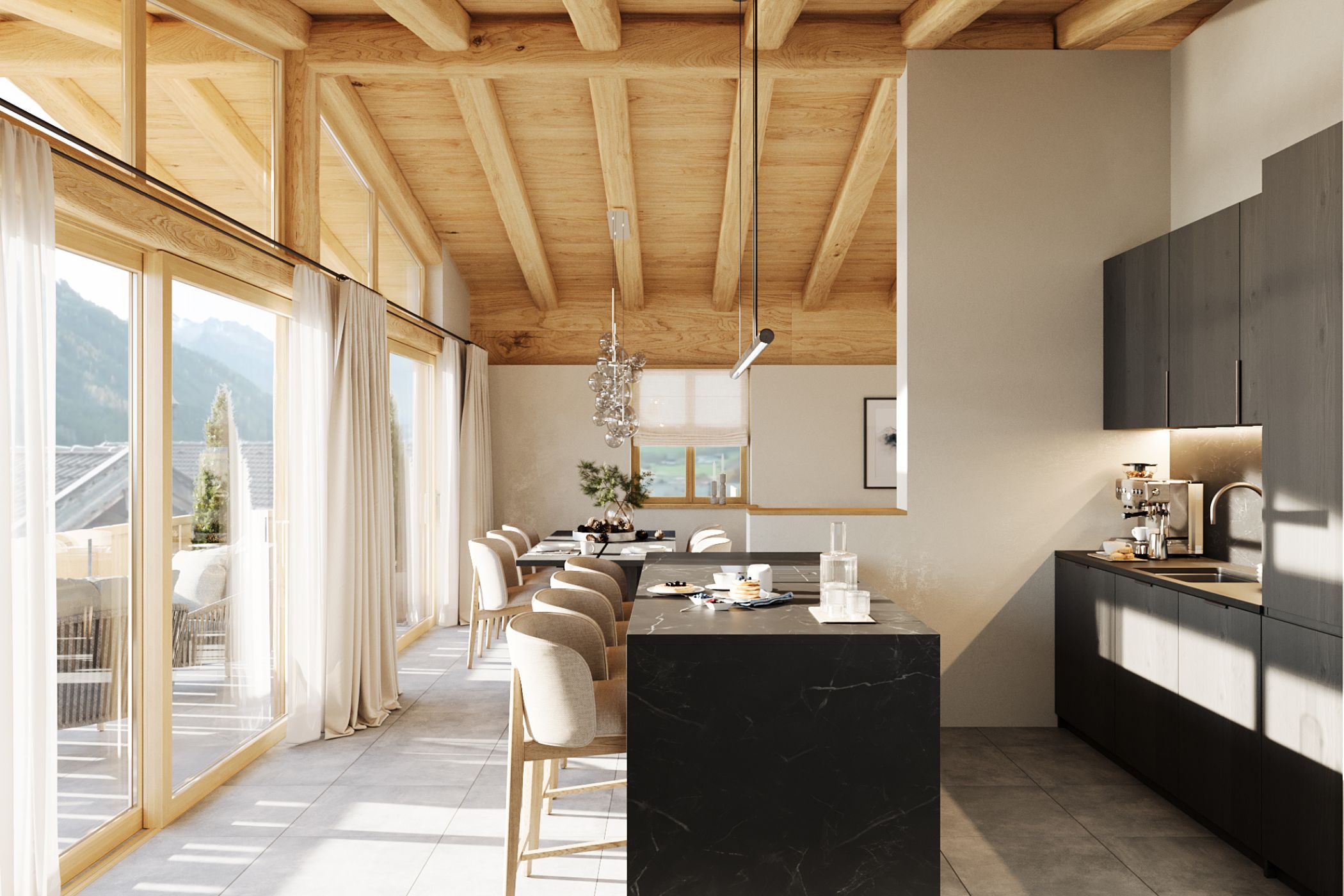Neukirchen, Salzburgo, Austria — Chalet con 3 dormitorios y vistas a la montaña 2