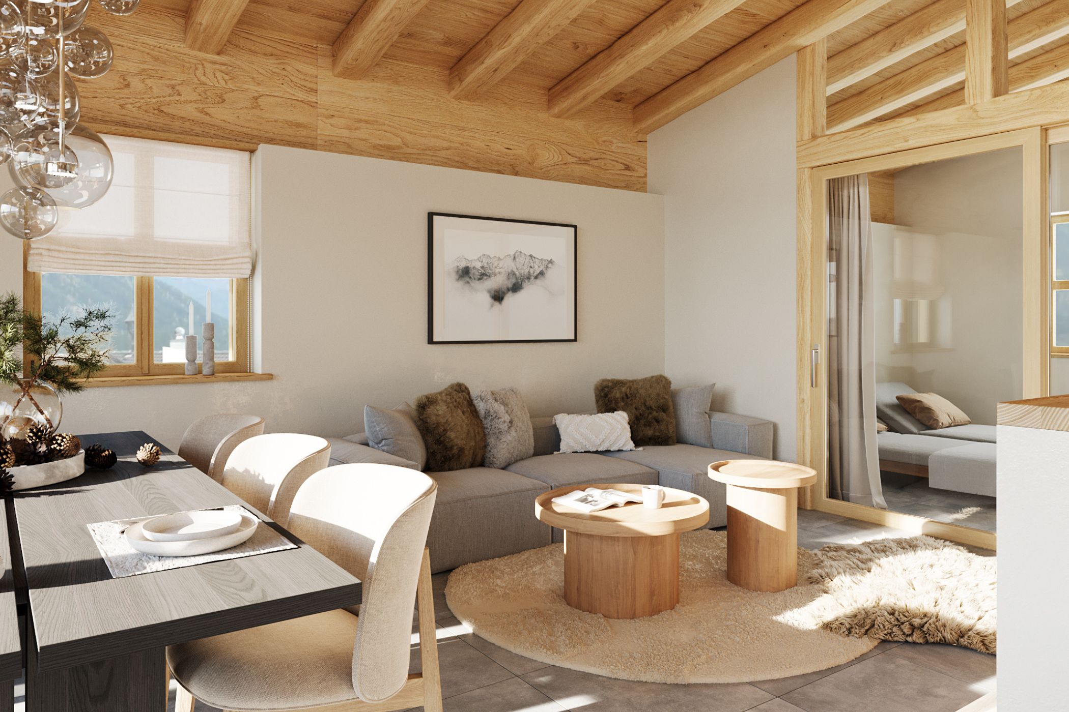 Neukirchen, Salzburgo, Austria — Chalet con 3 dormitorios y vistas a la montaña
