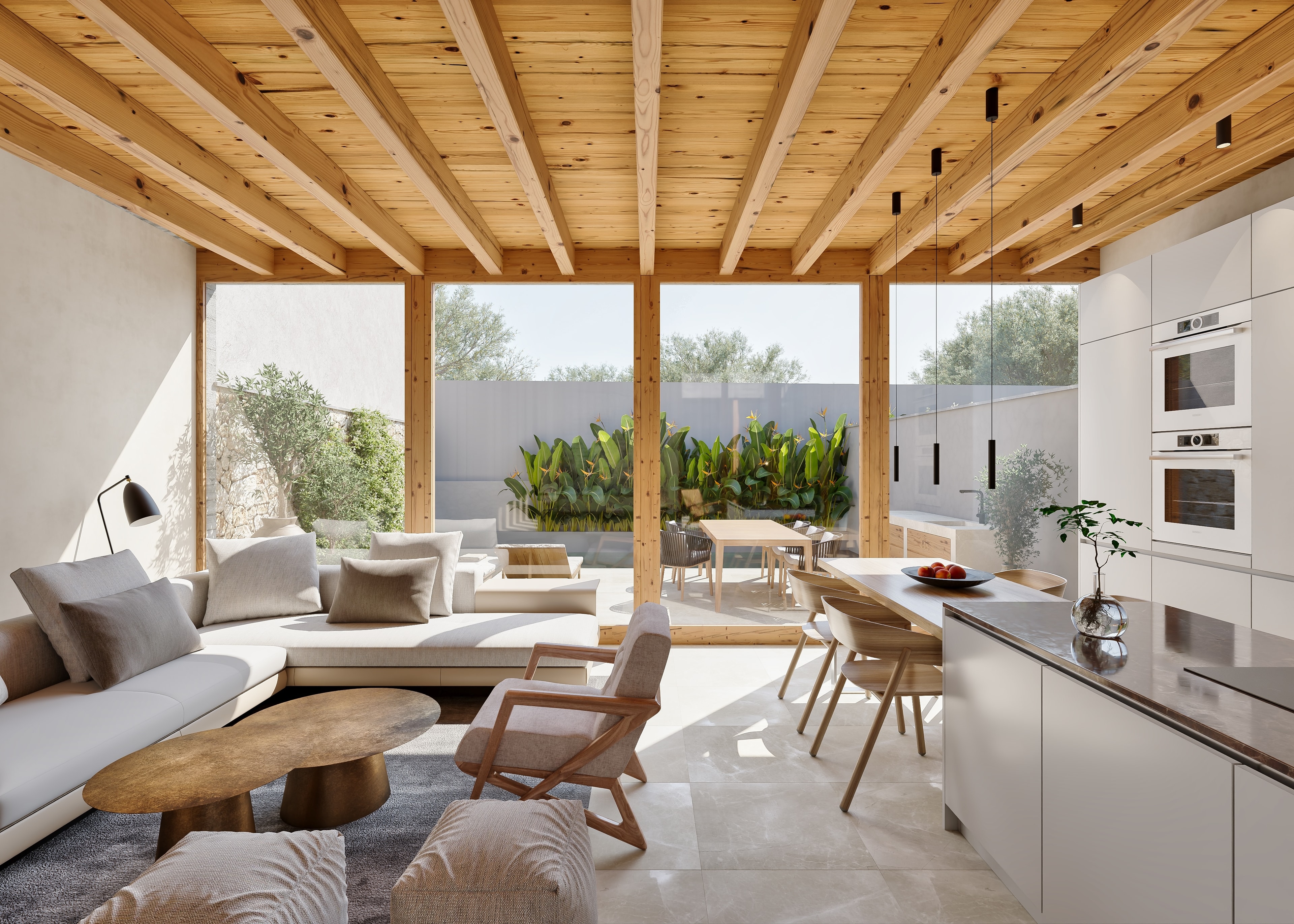 Palma, Majorque, Espagne — Maison de ville avec 3 chambres et piscine — photo 2