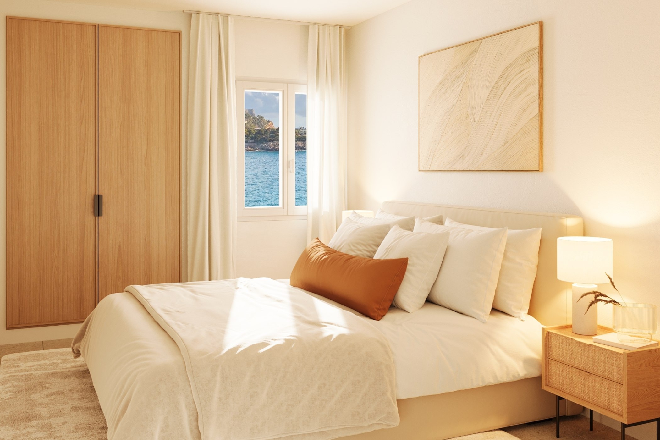 Port d'Andratx, Majorque, Espagne — Penthouse avec 2 chambres et vue sur la mer — photo 3