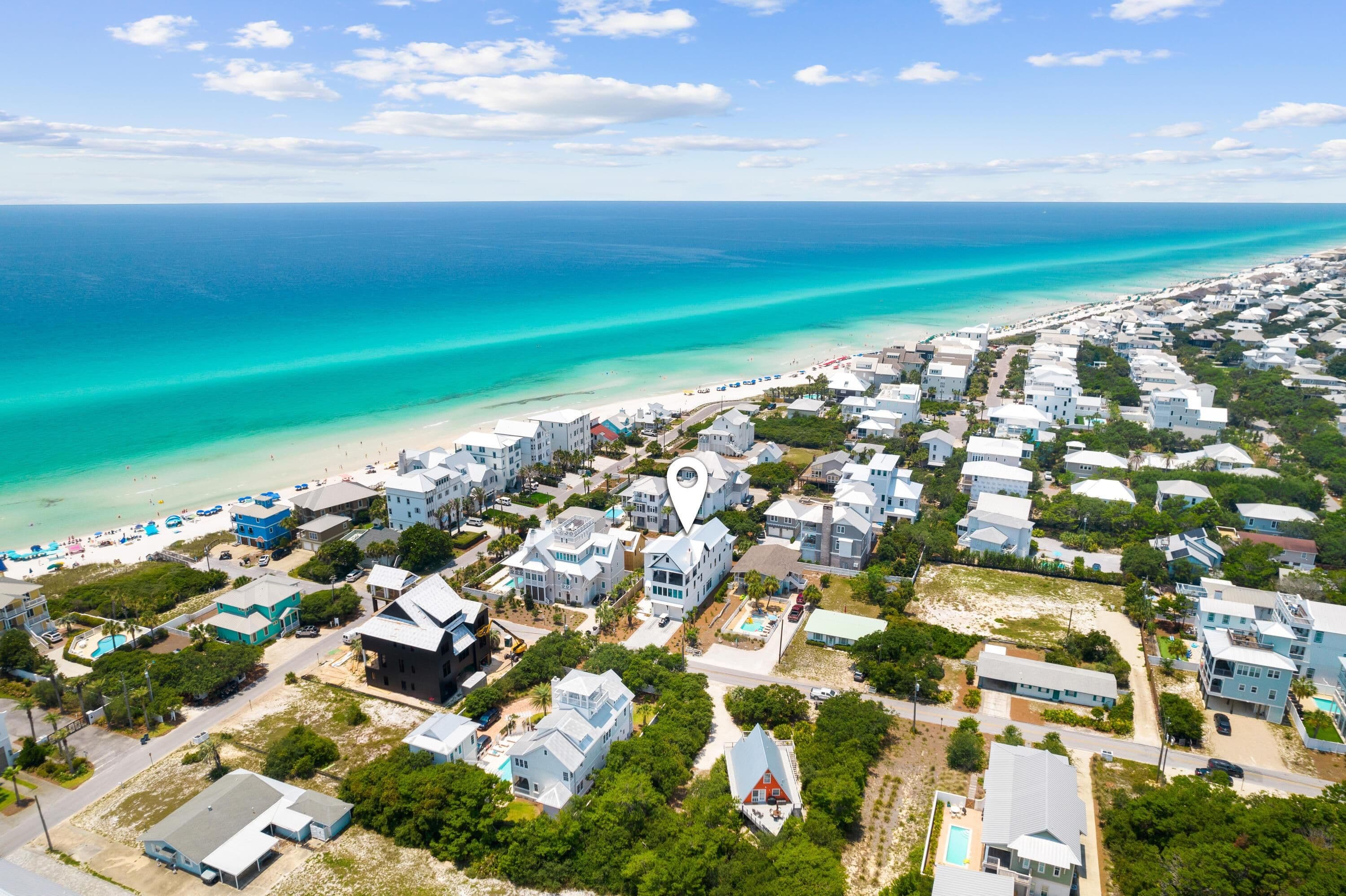 Inlet Beach, Floride, États-Unis — Maison de Plage de 6 Chambres Avec Piscine et Vue sur le Golfe — photo 1