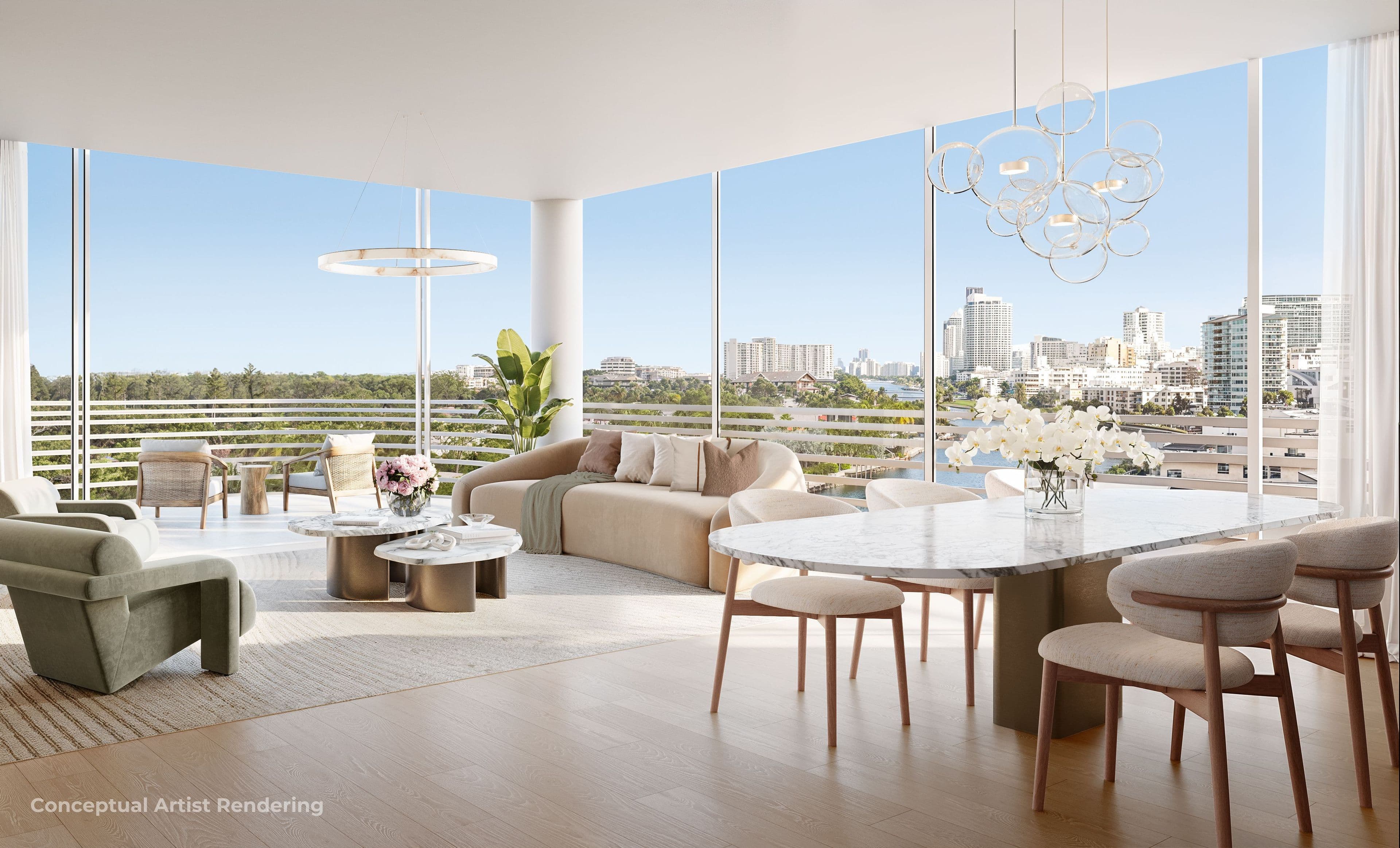 Miami Beach, Florida, USA — 3-Zimmer-Apartment mit Meerblick & Dachpool — photo 3