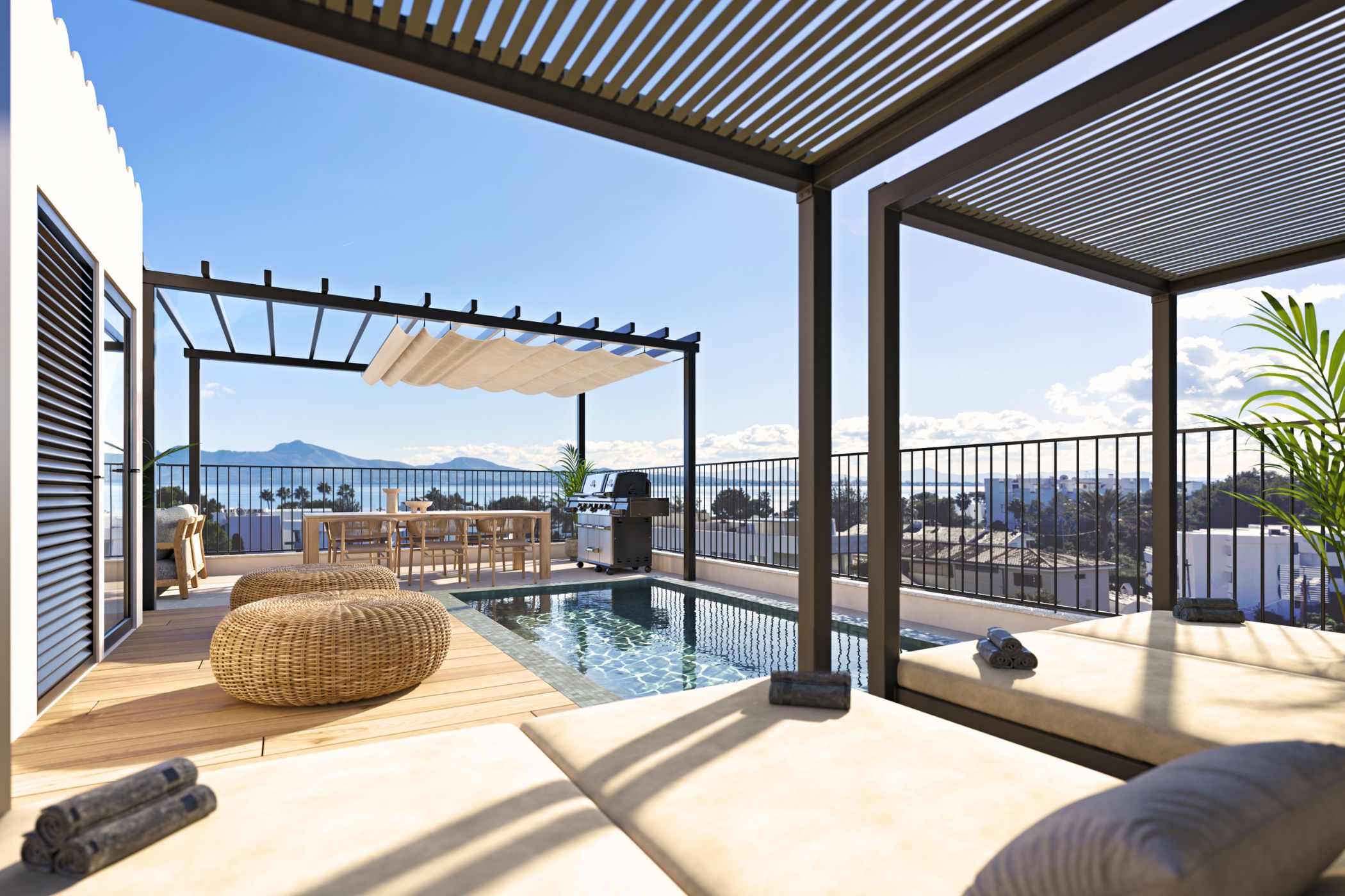 Puerto de Pollensa, Mallorca, Spain — 2-Bed Penthouse With Sea View & Pool
