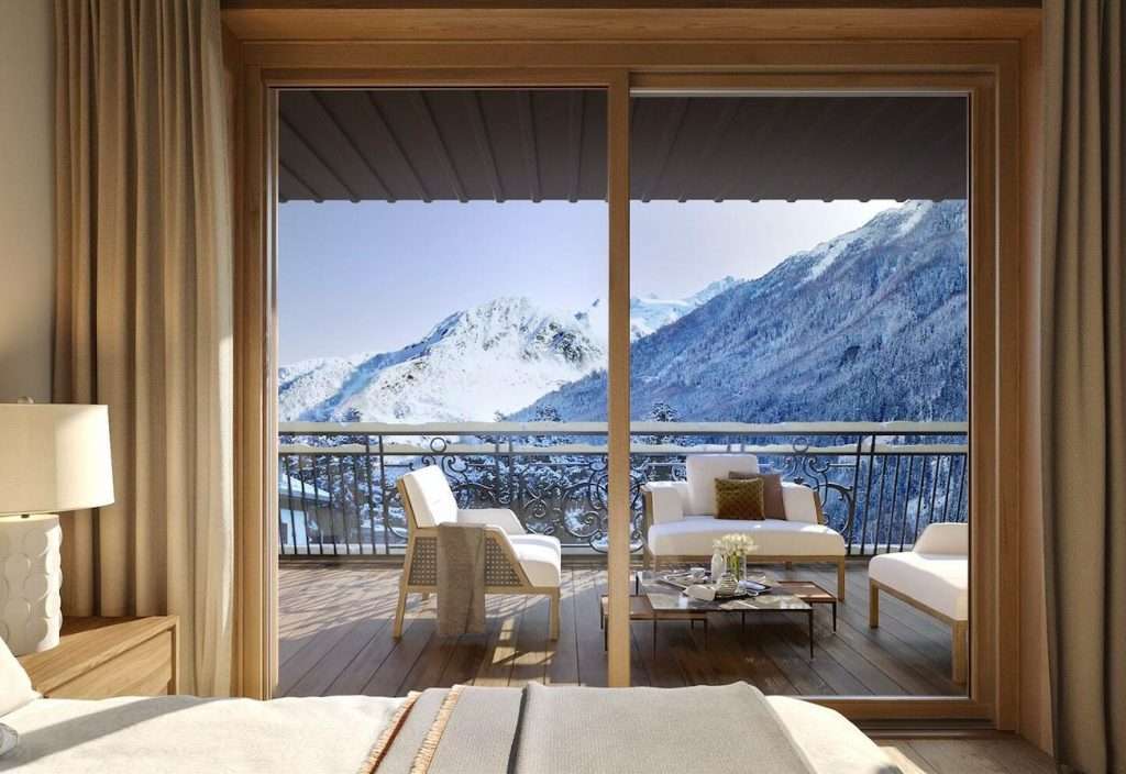 courchevel fractional property view from balcony
