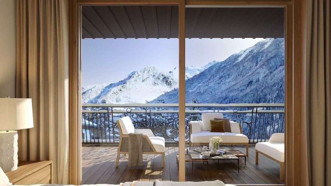 courchevel fractional property view from balcony