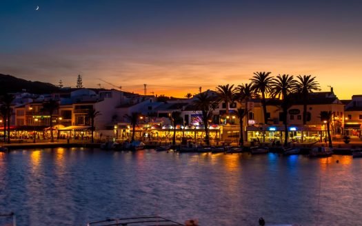 Menorca Fornells at night
