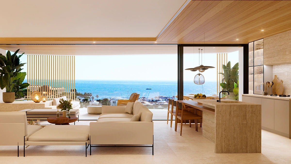 modern interior villa beach