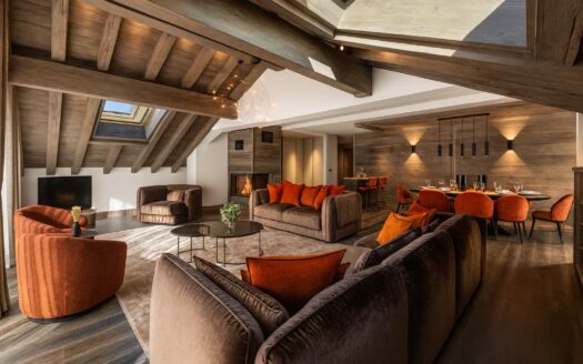 Méribel 3 Valleys | Luxury 6-Bed Duplex Residence With Terrace Hot Tub