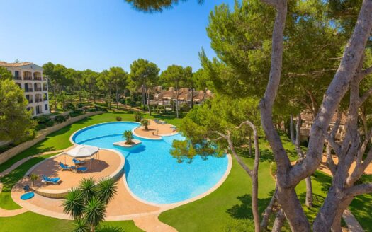 Mallorca Santa Ponsa | 2 Bed Terrace Apartment, Sea Glimpse, Pool, Garden