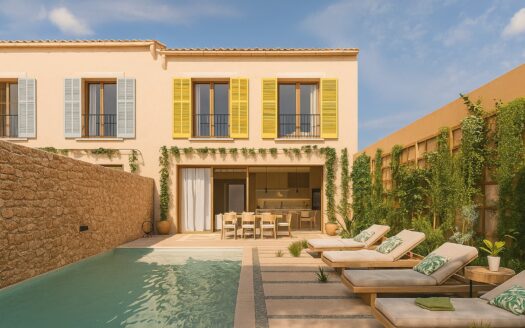 Mallorca Ses Salines | 3 Bed Townhouse, Heated Pool, Terraces