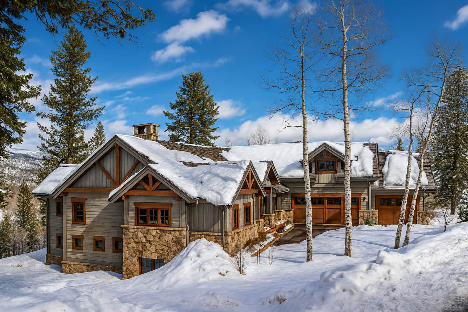 Colorado fractional ownership Aspen chalets under the snow