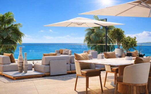 Villeneuve-Loubet, Côte d’Azur | 2-Bed Waterfront Terrace Apartment With Sea Views & Roof Pool