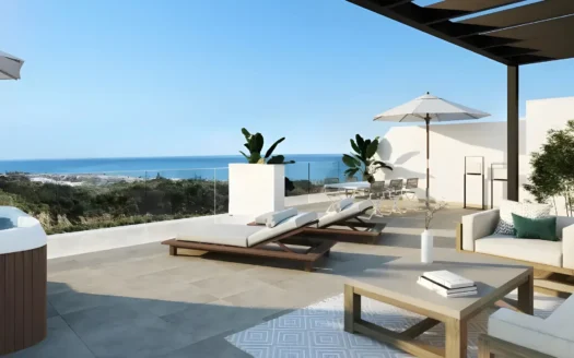 Rincón de la Victoria, Costa del Sol | 2-Bed New-Build Penthouse With Sea Views, Roof Hot Tub & Infinity Pool