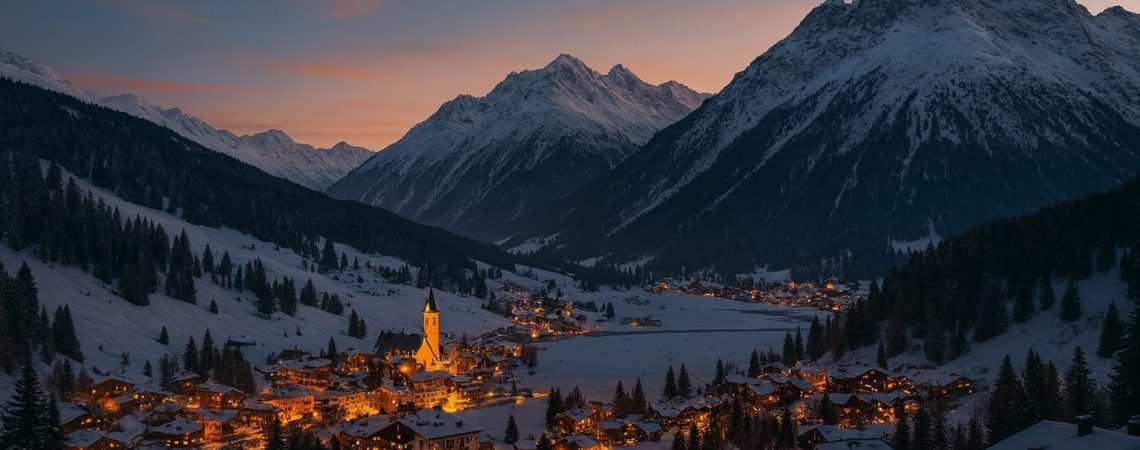 Austrian alps, views of the mountain